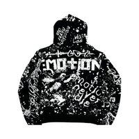 MIXED EMOTIONS HOODIE 'GRAFFITI BLACK'