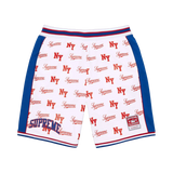 SUPREME SHORT 'MITCHELL & NESS MONOGRAM BASKETBALL WHITE'