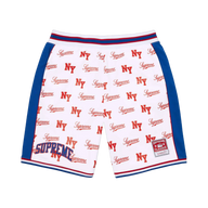 SUPREME SHORT 'MITCHELL & NESS MONOGRAM BASKETBALL WHITE'
