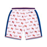 SUPREME SHORT 'MITCHELL & NESS MONOGRAM BASKETBALL WHITE'