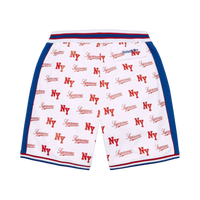SUPREME SHORT 'MITCHELL & NESS MONOGRAM BASKETBALL WHITE'