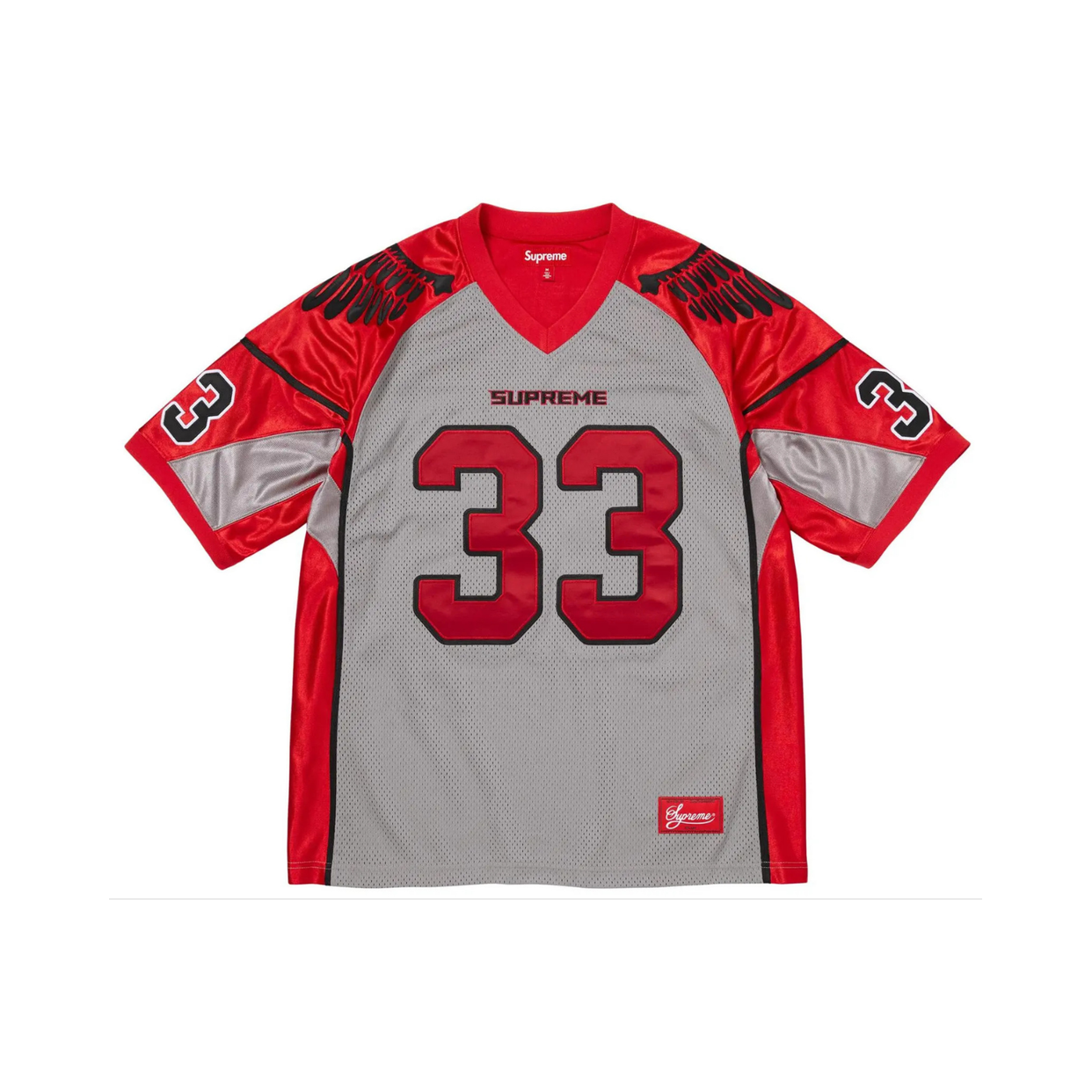 SUPREME JERSEY 'WINGS FOOTBALL GREY'