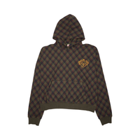 AZVA HOODIE 'CACTUS PLAID'