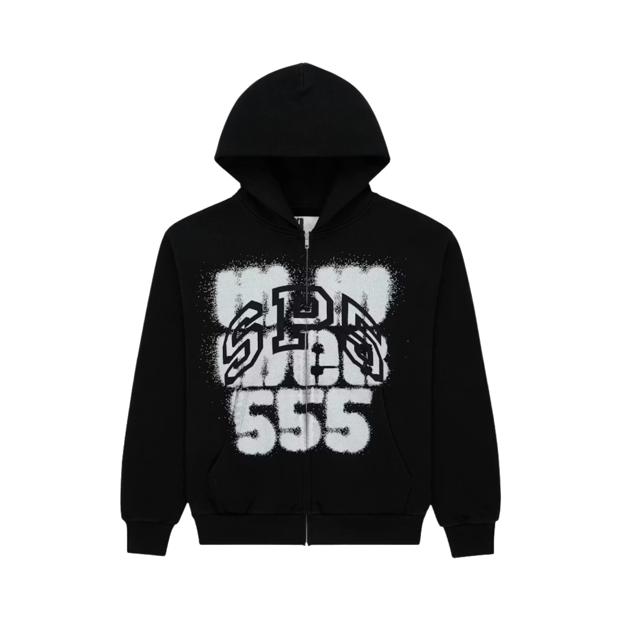 SPIDER HOODIE 'ZIP SP555 BLACK'
