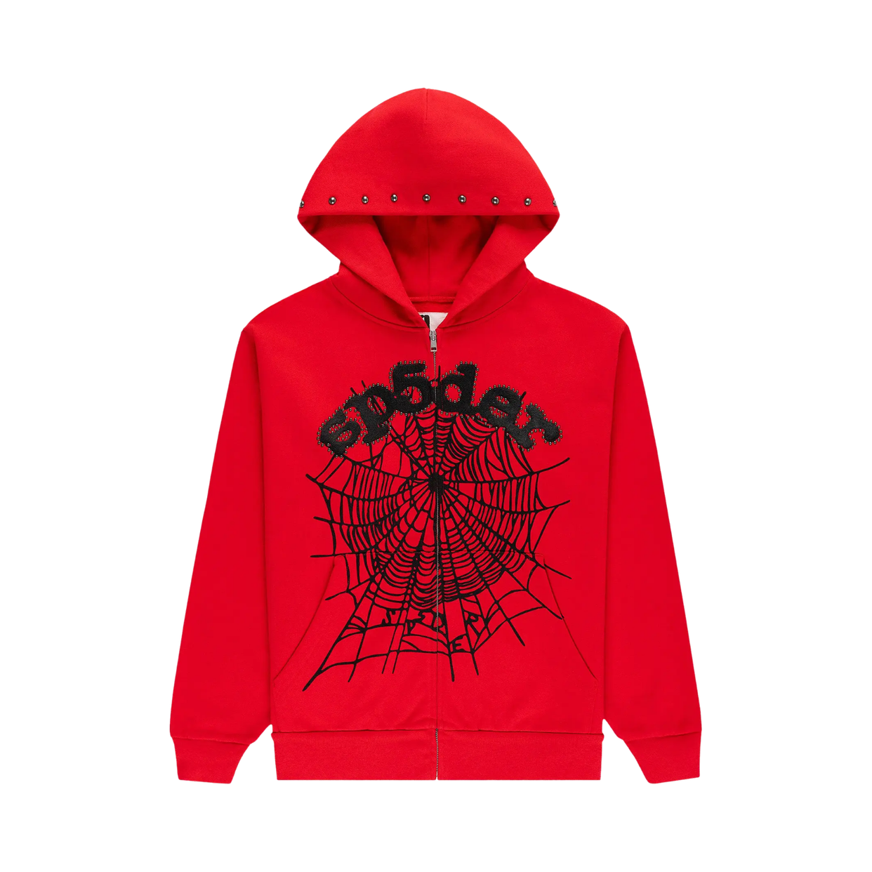 SPIDER HOODIE 'ZIP WEB RED'