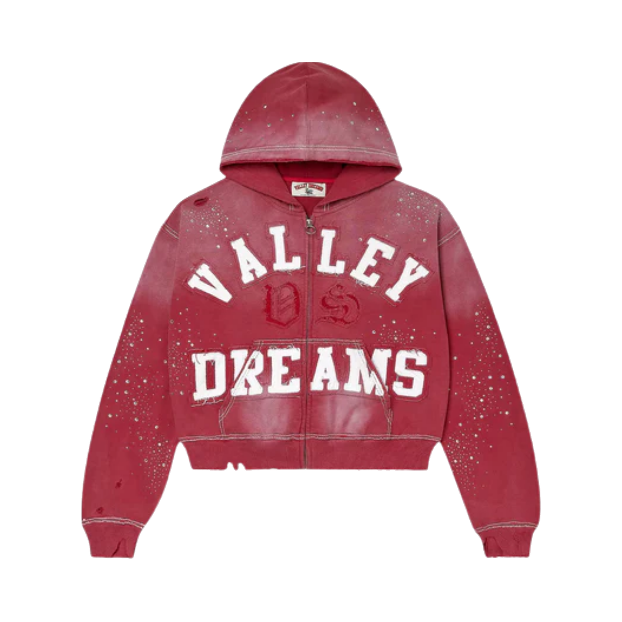 VALE FOREVER HOODIE 'ZIP CLASSICO RUBY'
