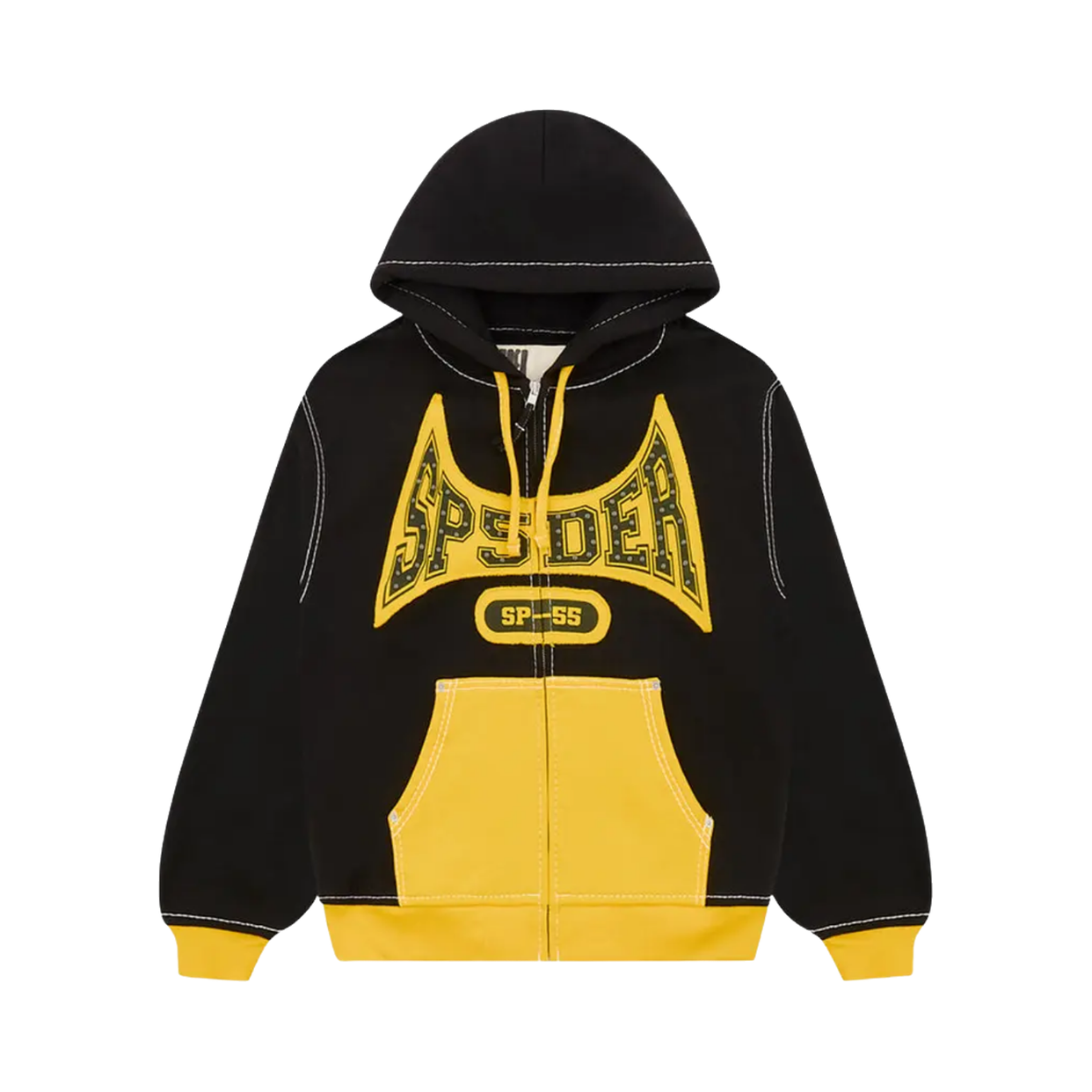 SPIDER HOODIE 'TF ZIP BLACK YELLOW'