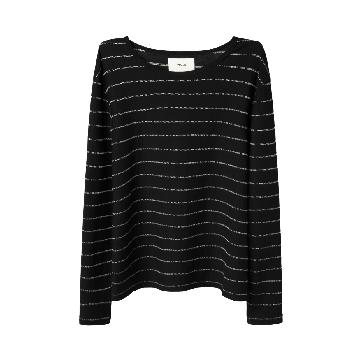 VAGUE STUDIOS LONGSLEEVE 'SINGLE STITCH STRIPED BLACK'
