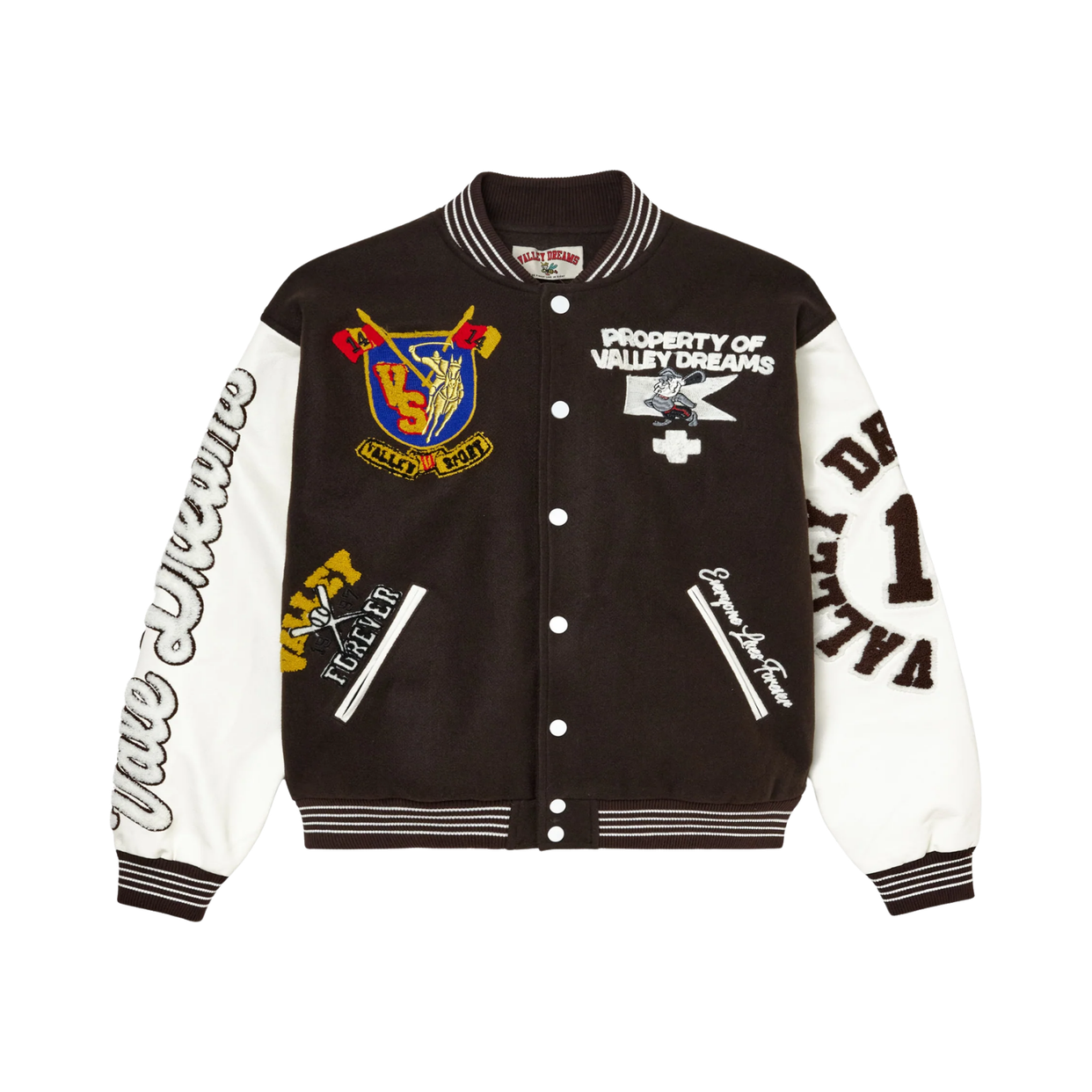 VALE FOREVER JACKET 'ALUMNI BROWN VARSITY'