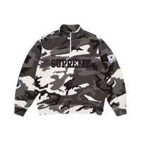 SUPREME HALF-ZIP 'FLAG WHITE CAMO'