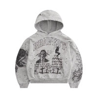 BRAVEST STUDIOS HOODIE 'SKETCH HEATHER GREY'