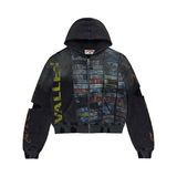 VALE FOREVER ZIP-UP 'GLITCH BLACK'