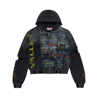 VALE FOREVER ZIP-UP 'GLITCH BLACK'