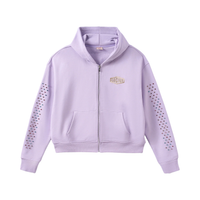 AZVA ZIP HOODIE 'CRYSTAL CACTUS LAVENDER'