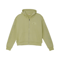 AZVA ZIP HOODIE 'CRYSTAL CACTUS MINT'