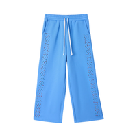 AZVA PANT 'CRYSTAL CACTUS BLUE'