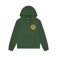 DENIM TEARS ZIP HOODIE 'UNIVERSITY GREEN'