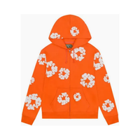 DENIM TEARS ZIP HOODIE 'ORANGE'
