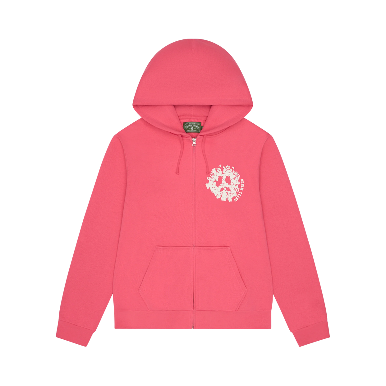 DENIM TEARS ZIP HOODIE 'UNIVERSITY PINK'