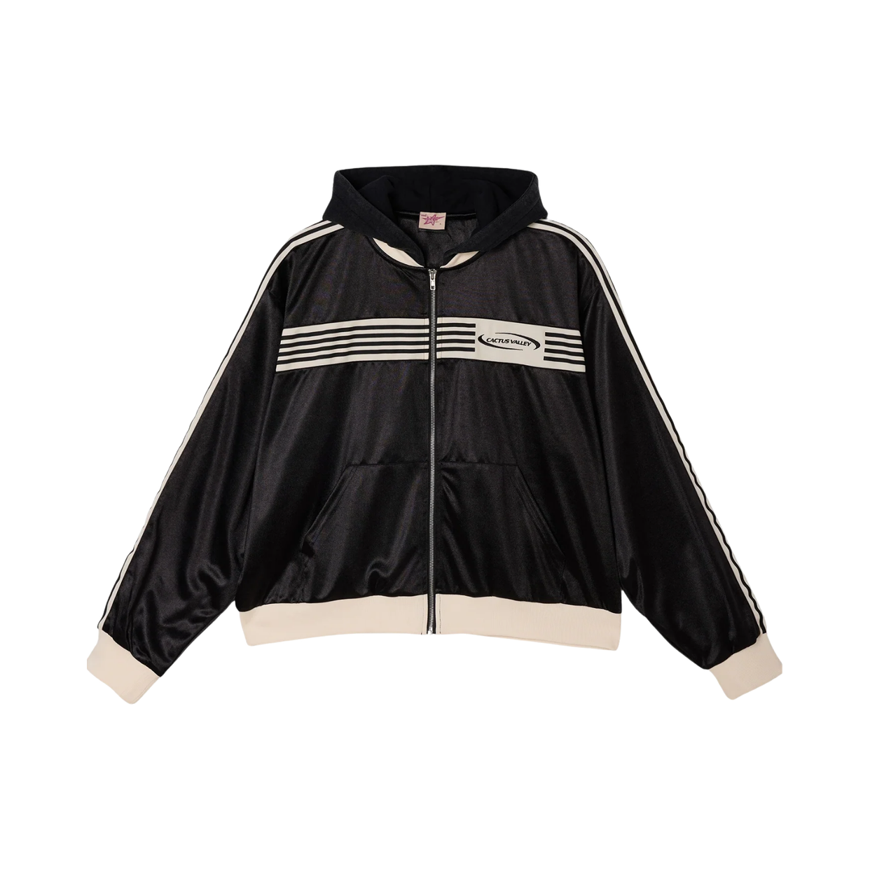 AZVA ZIP HOODIE 'STRIPED VALLEY'