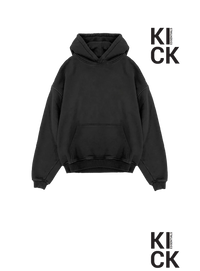 KICK ESSENTIALS HOODIE 'BLANK BLACK'