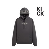 KITH HOODIE 'FLORAL LACE NESLON CARBON'
