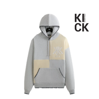 KITH HOODIE 'PANNELLED NESLON HEATHER GREY'