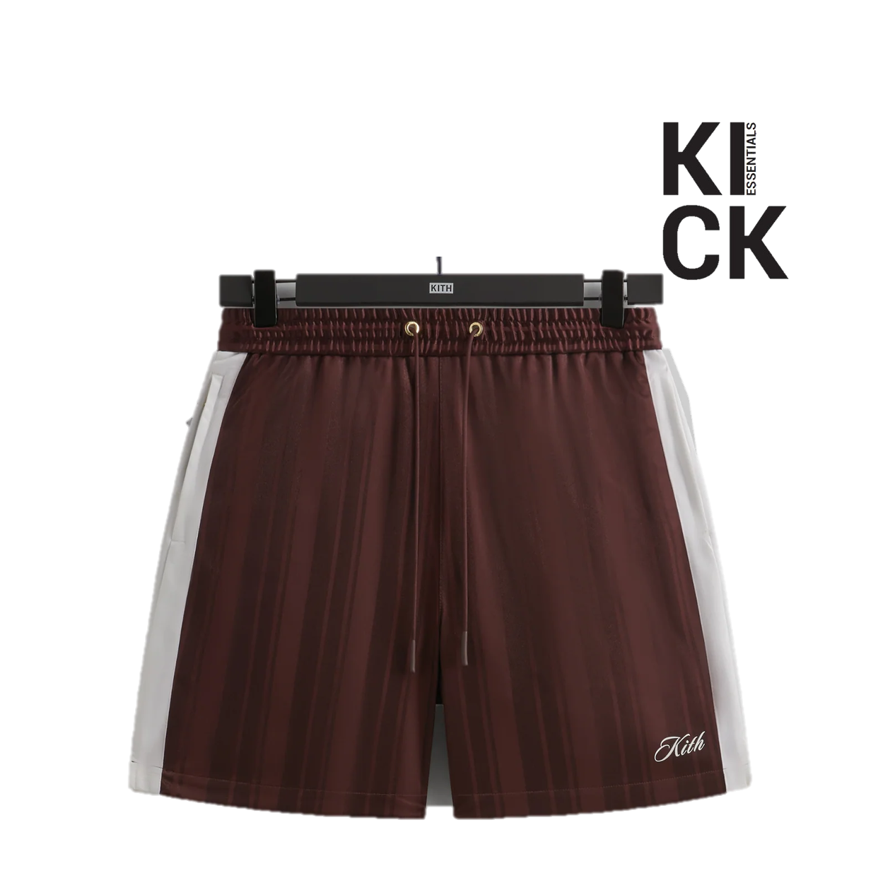 KITH SHORTS 'PINSTRIPE TRICOT MAGMA'