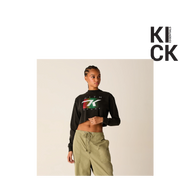 KITH LONGSLEEVE (W) 'JASPER GRADIENT BLACK'