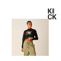 KITH LONGSLEEVE (W) 'JASPER GRADIENT BLACK'