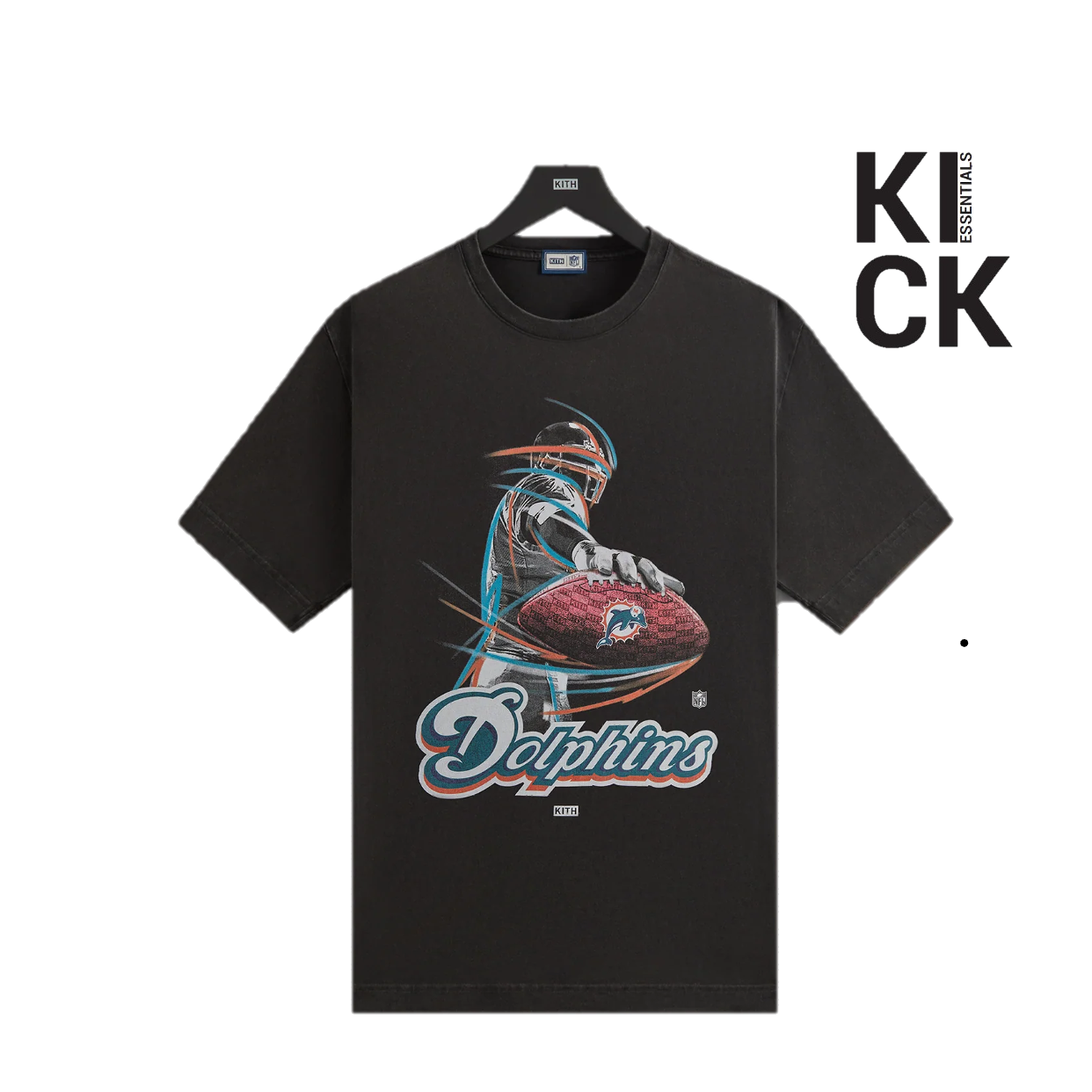 KITH TEE 'NFL MIAMI DOLPHINS BLACK'