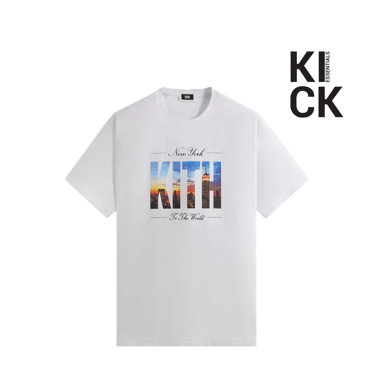 KITH TEE 'NYC TO THE WORLD SKYLINE WHITE'