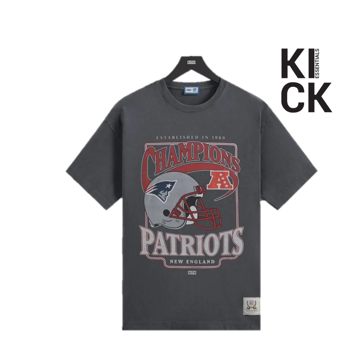 KITH TEE 'PATRIOTS BLACK'