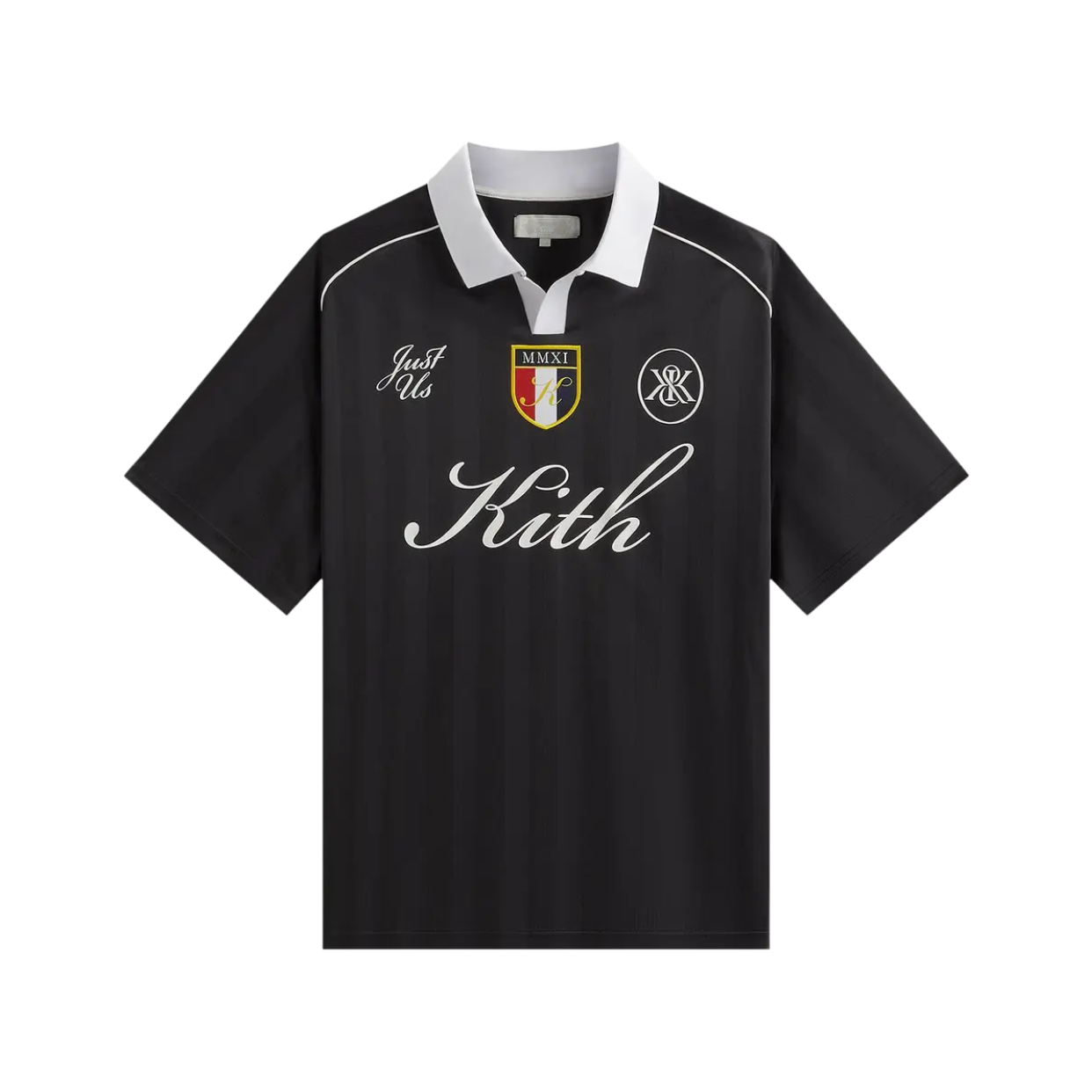 KITH TEE 'SOCCER SHADOW STRIPE MARCEL BLACK'