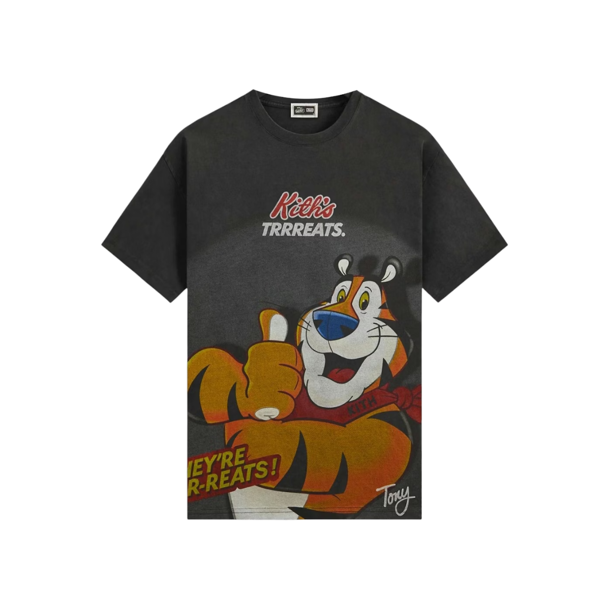 KITH TEE 'TREATS FROSTED FLAKES TONY THE TIGER BLACK'