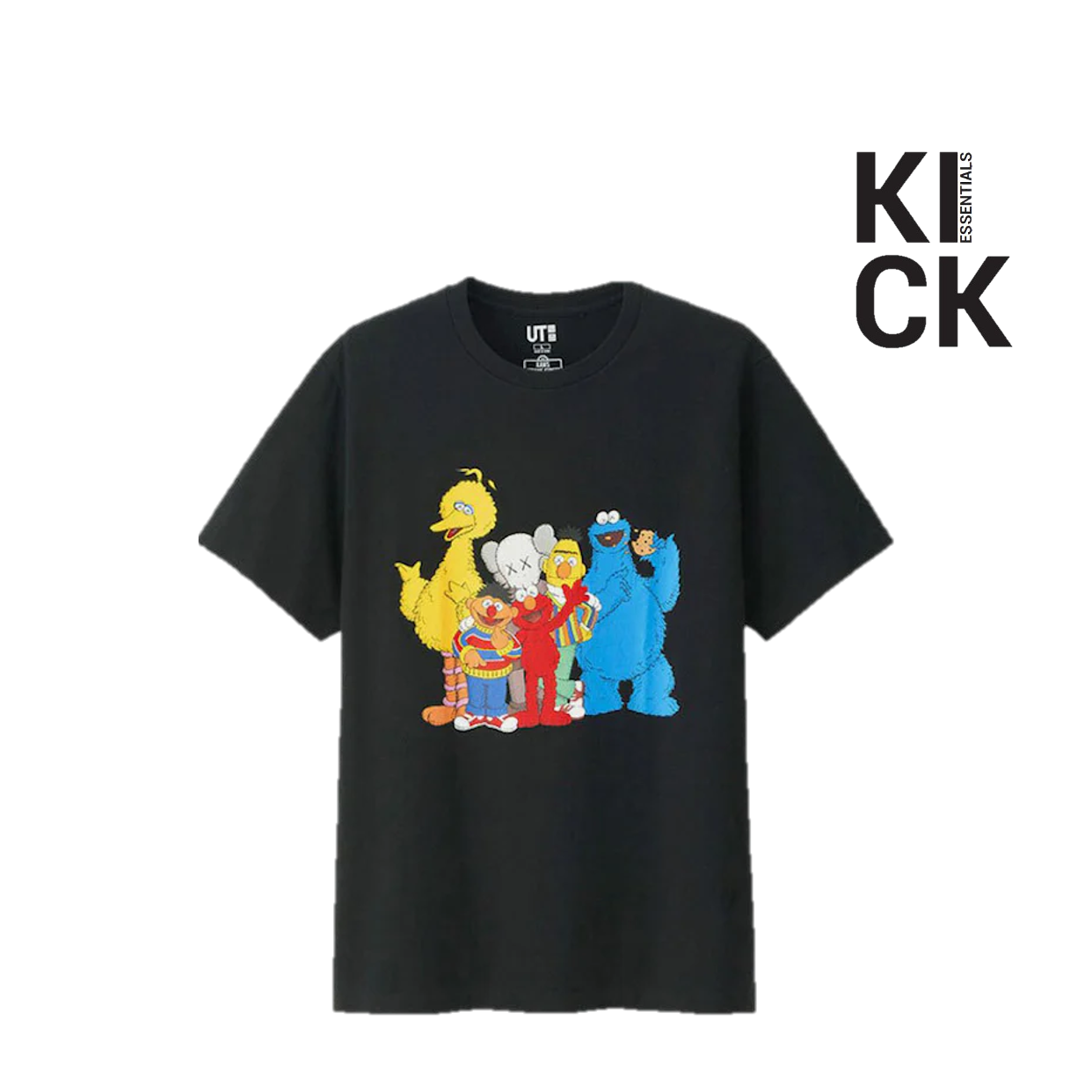 KAWS TEE 'SESAME STREET BLACK'