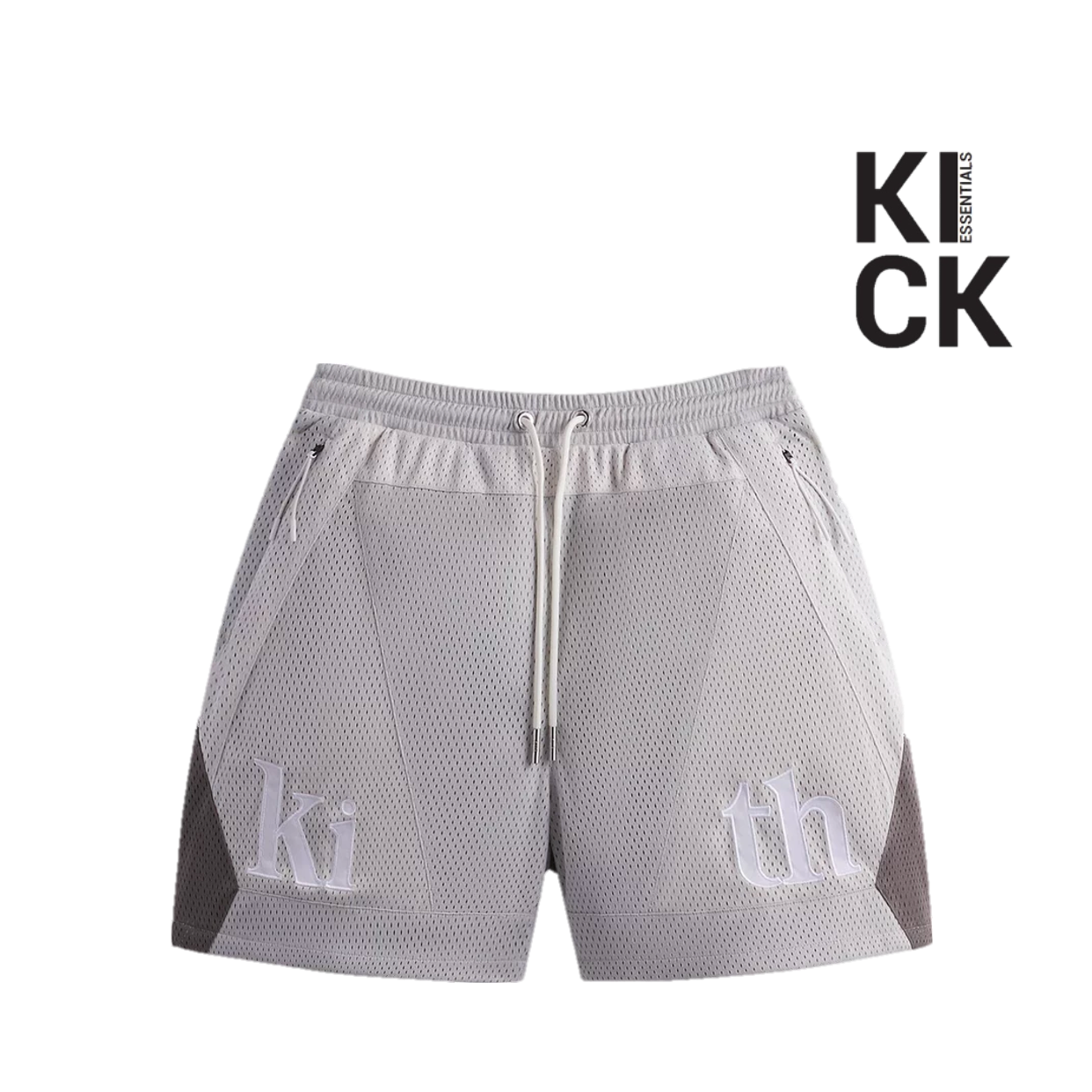 KITH SHORTS 'MESH TURBO GREY WHITE'