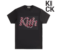 KITH TEE 'CANDY CANE LOGO BLACK'
