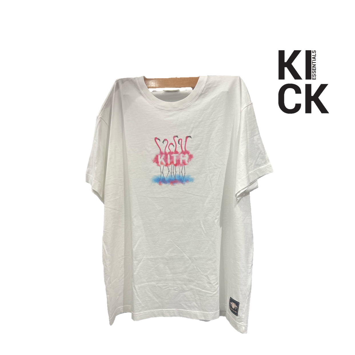 KITH TEE 'FLAMINGO WHITE'