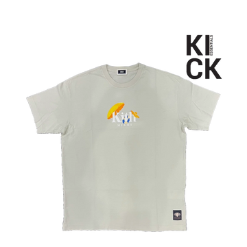 KITH TEE 'MIAMI SERIF CHALK'