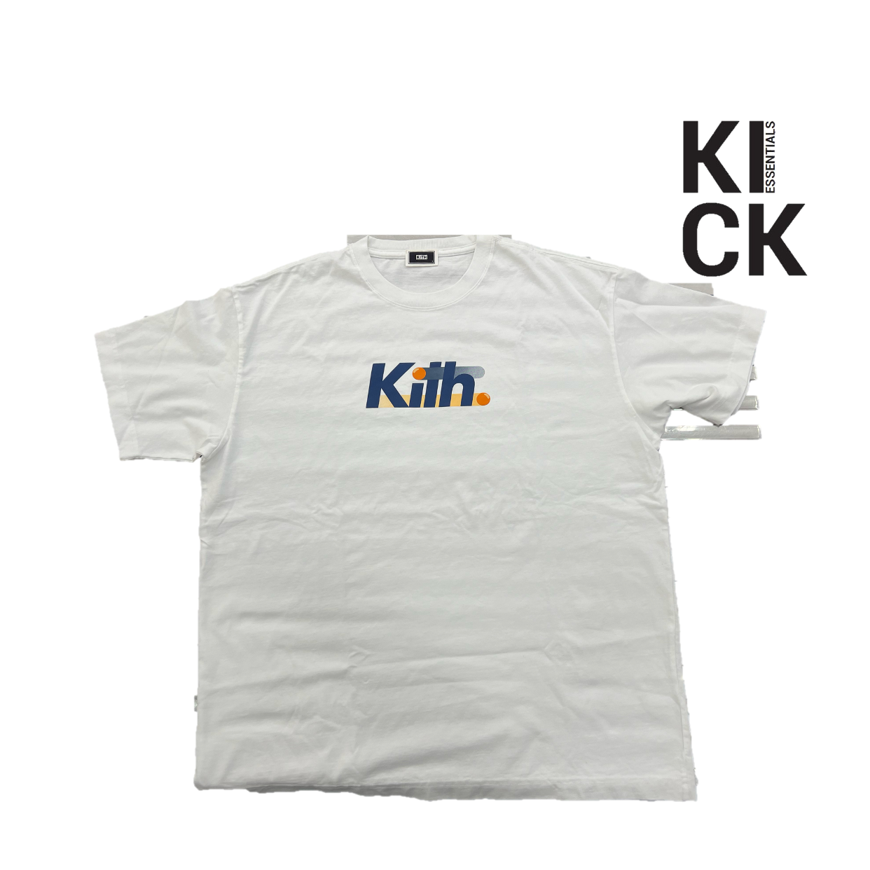 KITH TEE 'POINT WHITE ORANGE'