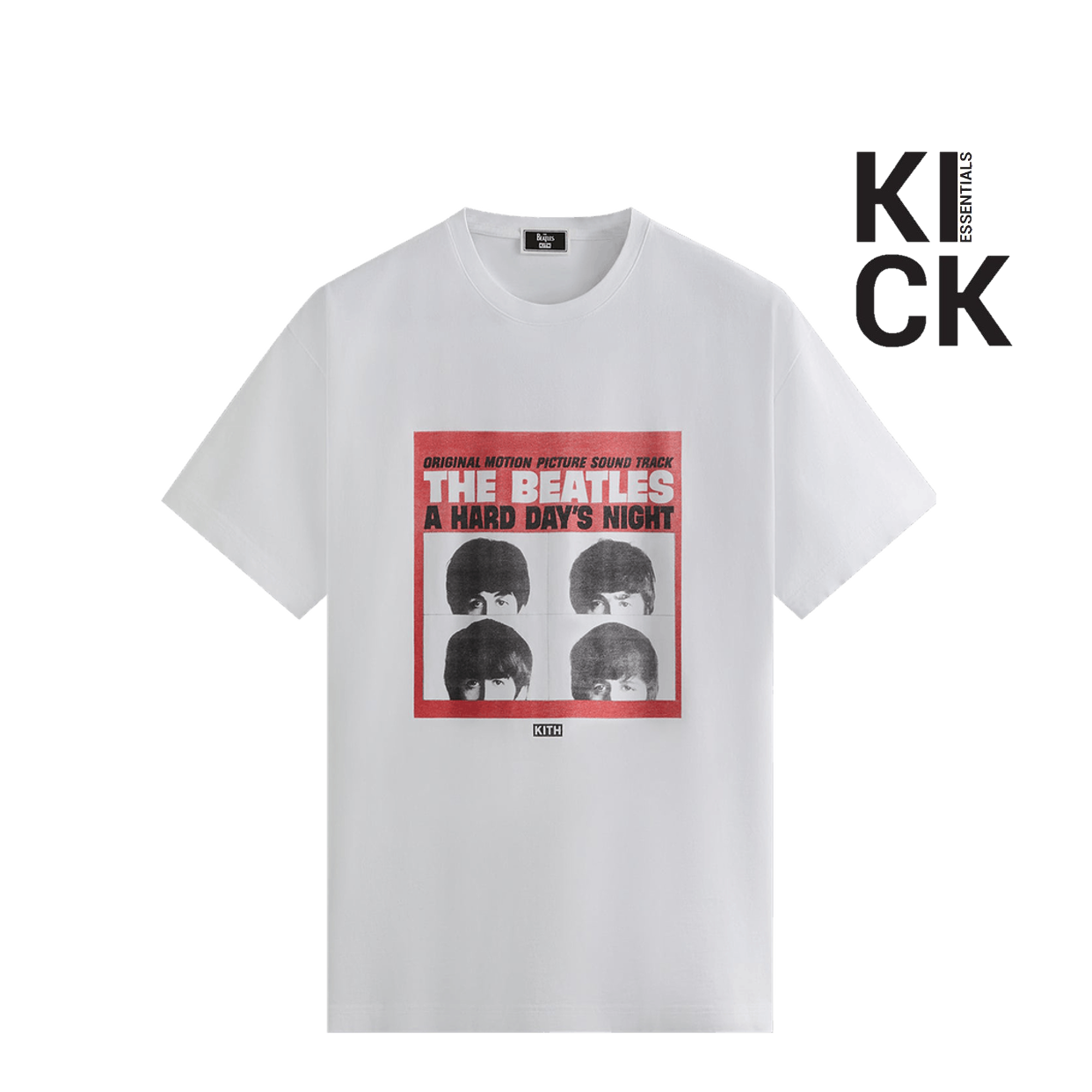 KITH TEE 'THE BEATLES HARD DAY WHITE'