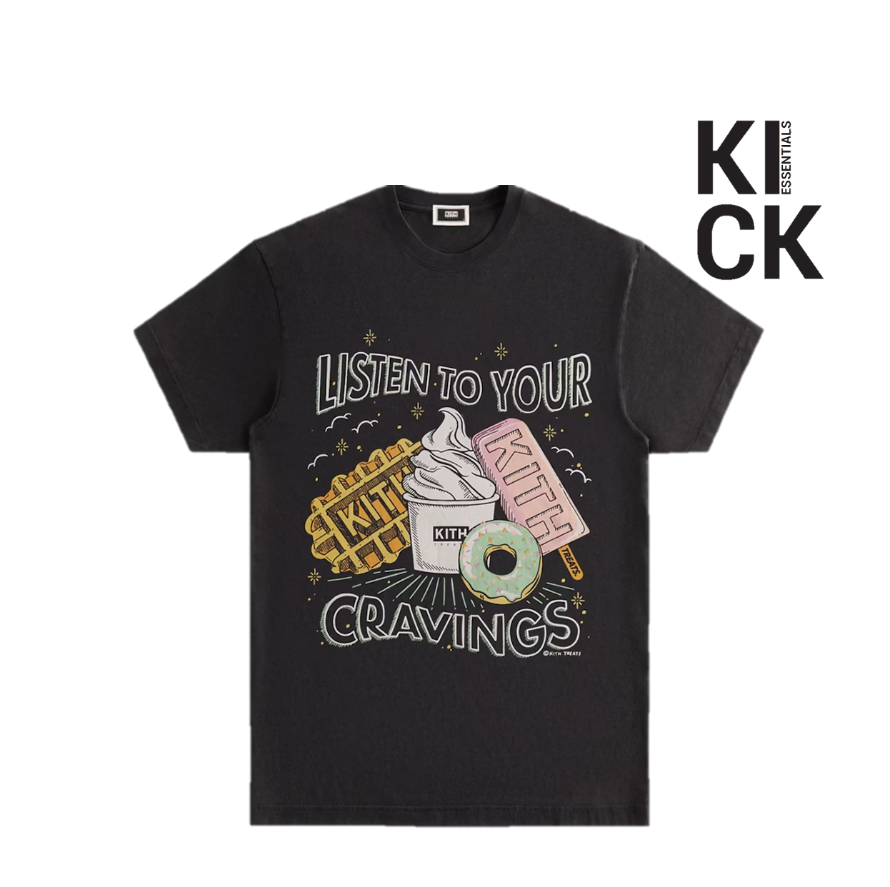 KITH TEE 'LISTEN TO YOUR CRAVINGS BLACK'