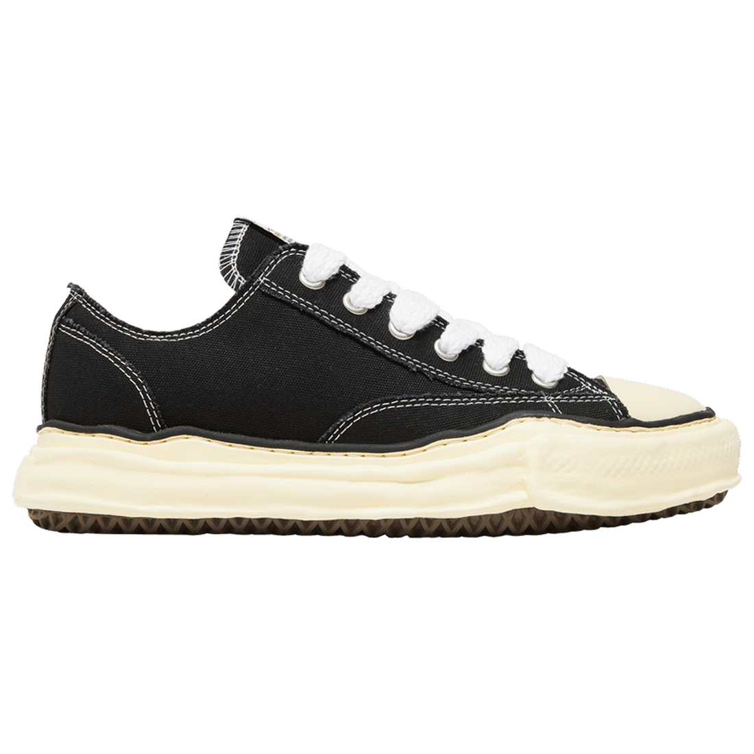 MAISON MIHARA YASUHIRO PETERSON OG SOLE CANVAS LOW 'BLACK WHITE'