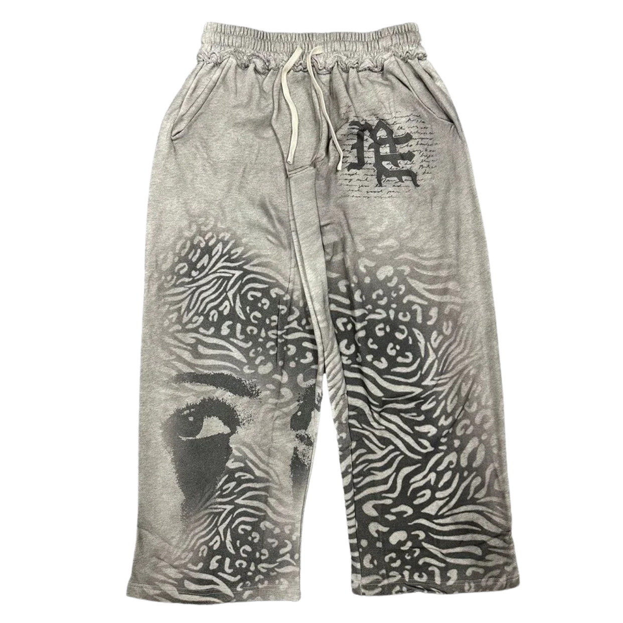 MIXED EMOTIONS PANT 'STRIPPED GREY'