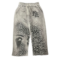 MIXED EMOTIONS PANT 'STRIPPED GREY'