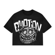 MIXED EMOTIONS CROPPED TEE 'BLACK MONSTER'