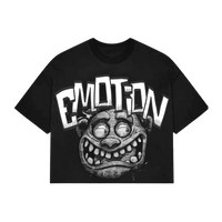 MIXED EMOTIONS CROPPED TEE 'BLACK MONSTER'