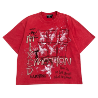 MIXED EMOTIONS TEE 'CRIMSON RED'