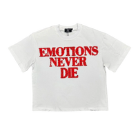 MIXED EMOTIONS TEE 'END RHINESTONE RED'